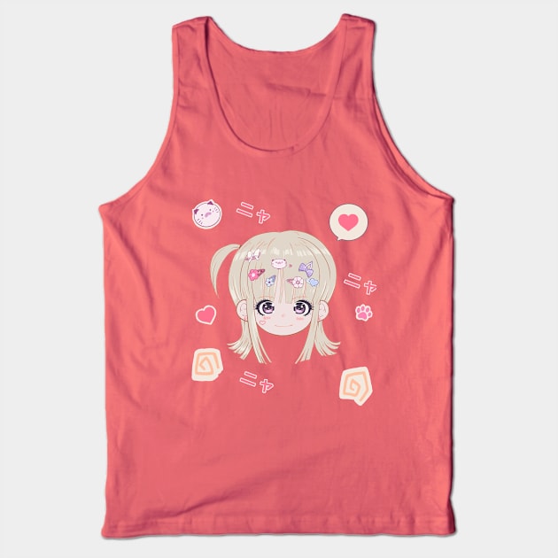 Decora Kei Cute Anime Girl Set Tank Top by Jay Spotting